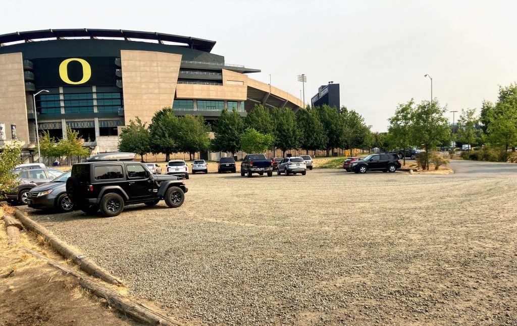 Canoe canal parking lot