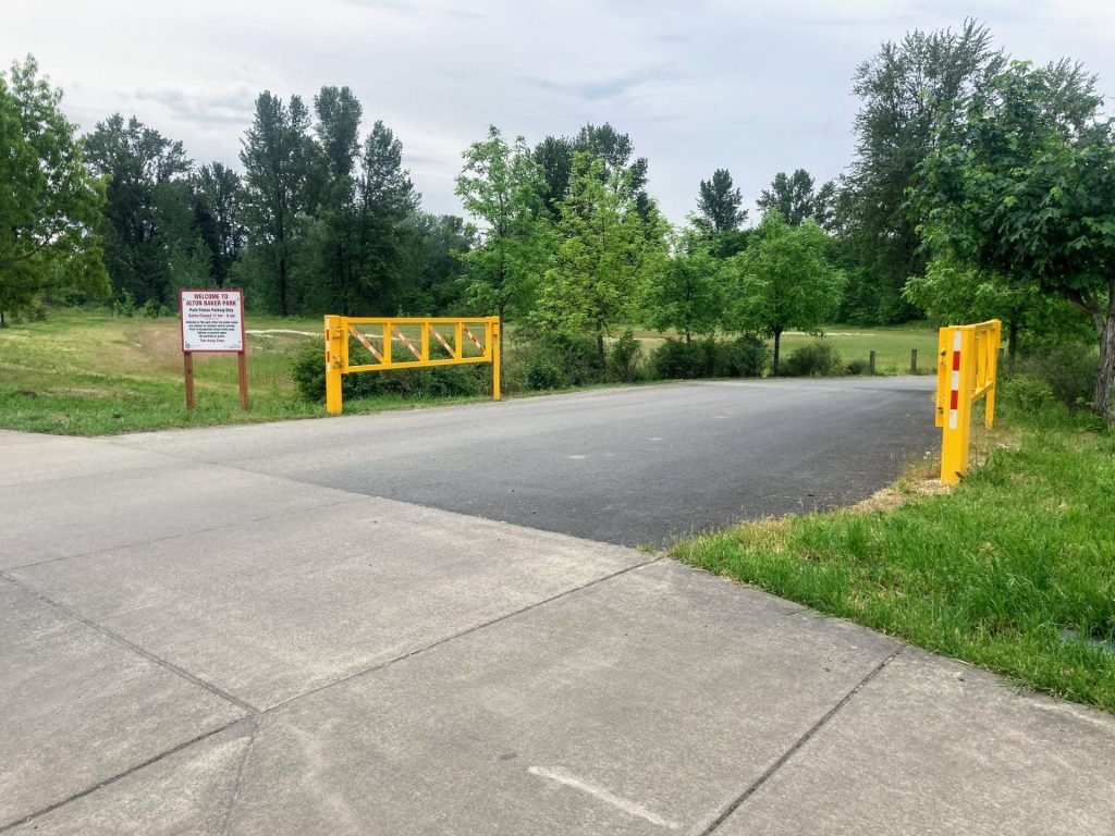 parking lot entrance