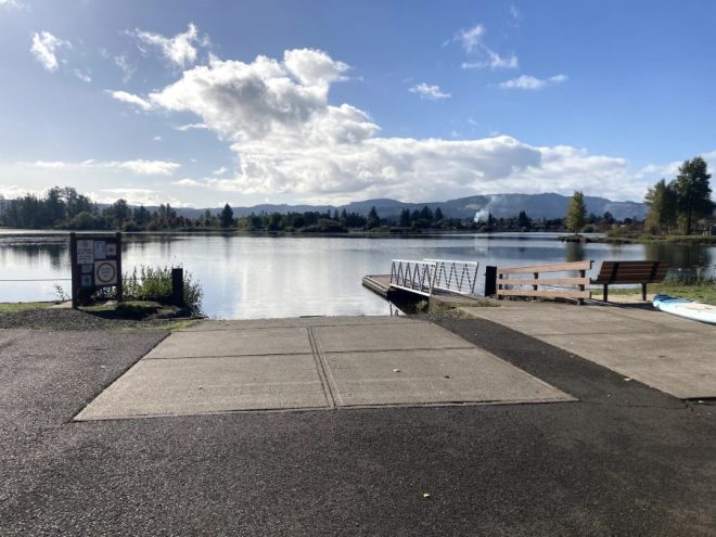 Cheadle lake boat launch