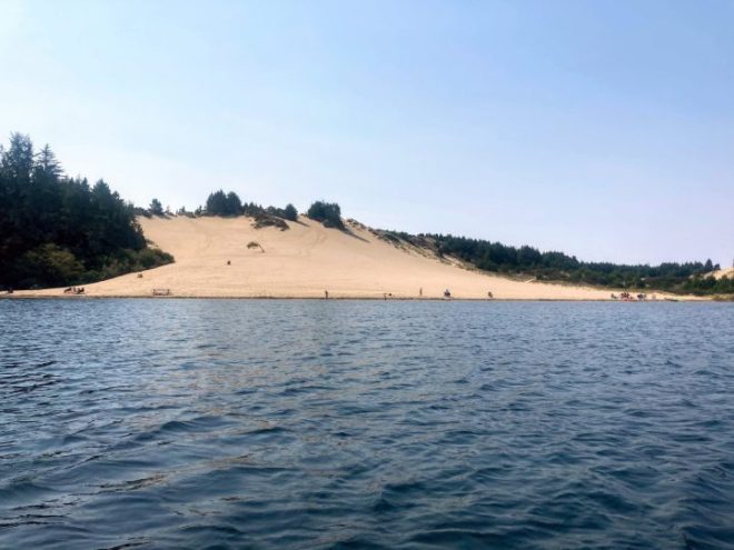 sand dune at Cleawox Lake