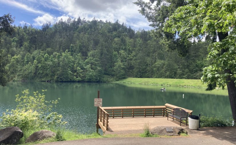 fishing pier at Silverton Lake