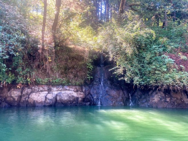 Foster Lake waterfall