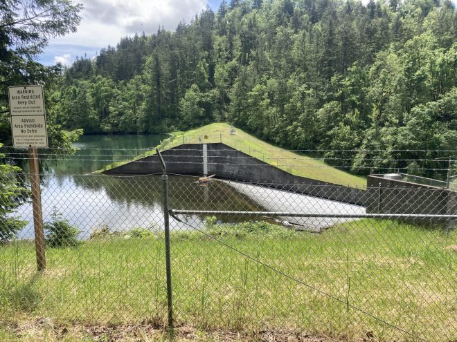 spillway at Silverton Reservoir